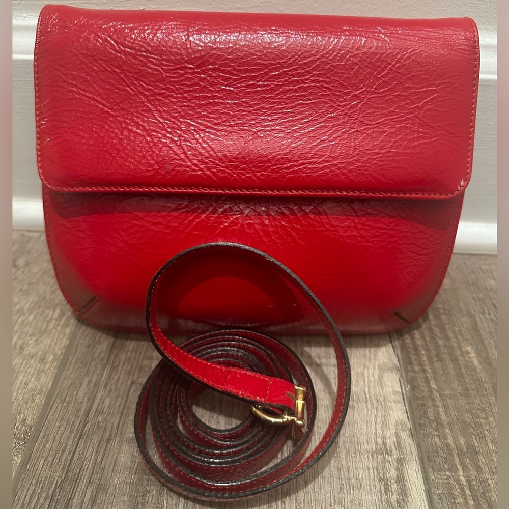 Vintage Salvatore Ferragamo Red Leather Shoulder / Crossbody Bag
Made in Italy